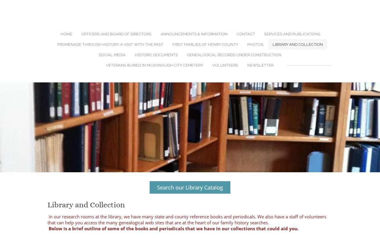 McDonough city directory Brown House research library