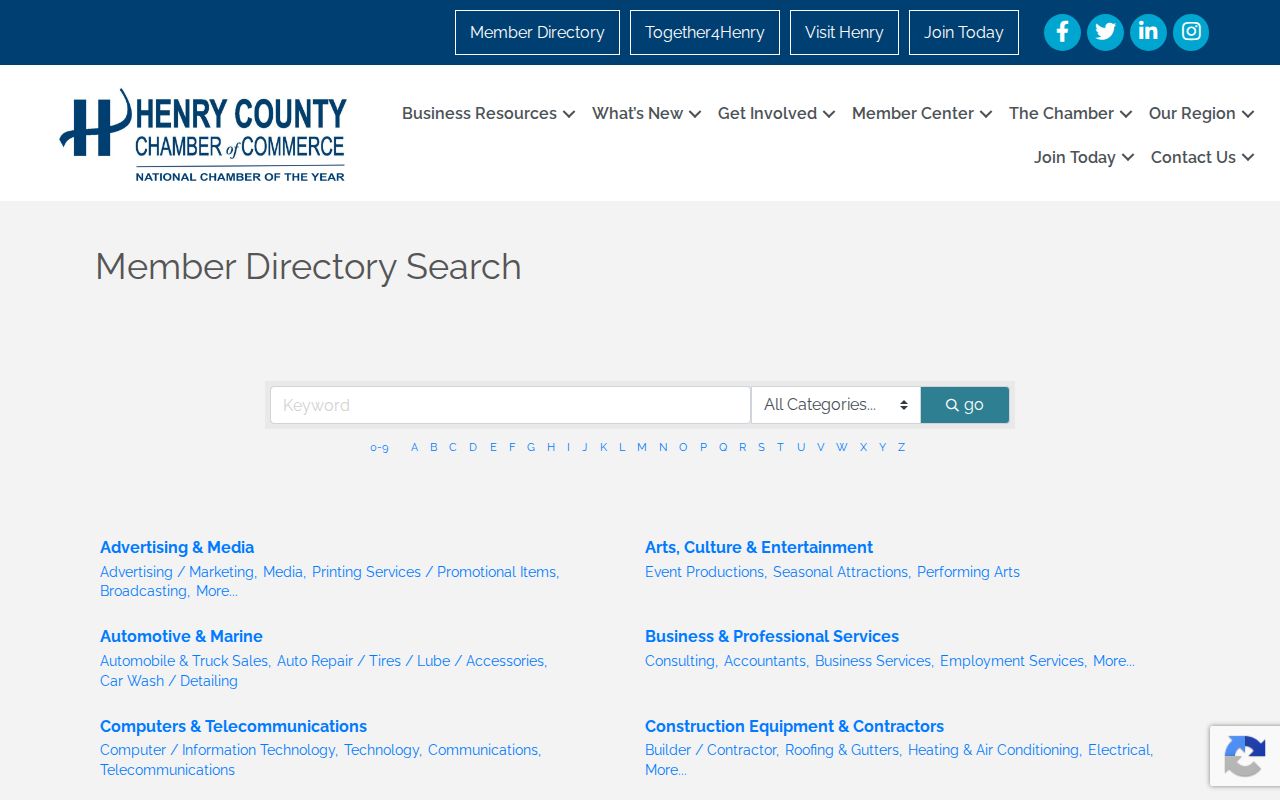 McDonough city directory Henry County organization listings